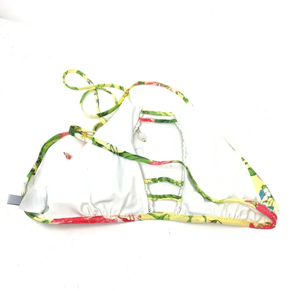 Isabella Rose Women's Size L Sweet Surrender Halter Bikini Top Multicolor *READ